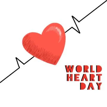 Heart poster design Stock Photos
