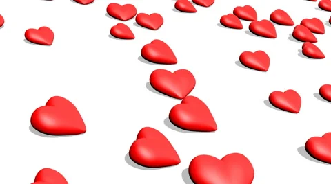 Heart pounding on a white background Stock Footage 48659887