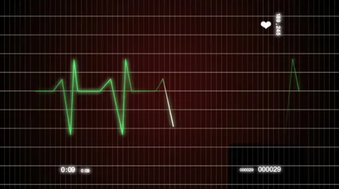 Heart puls line Stock Footage 1807165