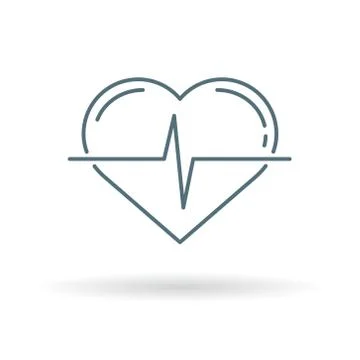 Heart pulse icon Stock Illustration
