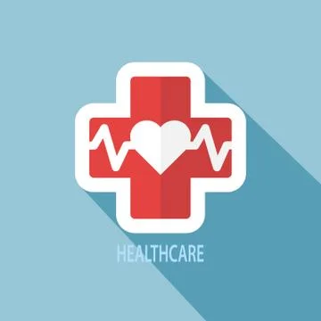 Heart pulse icon Illustrazione stock