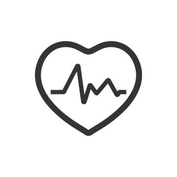 Heart Pulse Icon Stock Illustration