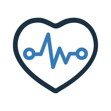 Heart Pulse Icon Stock Illustration