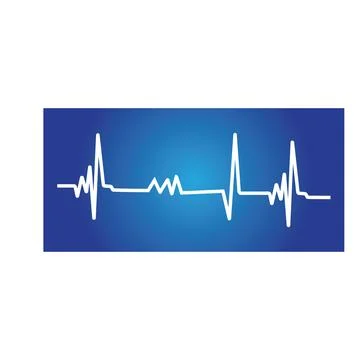 Heart pulse Logo Template vector symbol Stock-Illustration