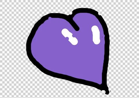Heart purple Stock Illustration