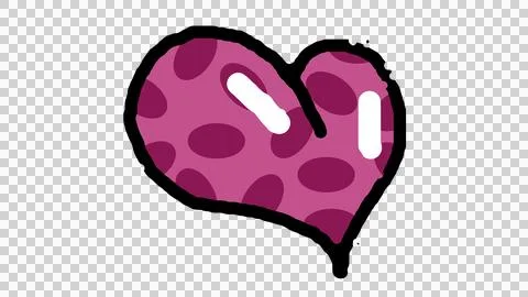 Heart purple Stock Illustration