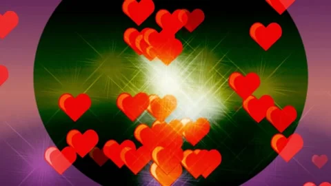 Heart rain Stock Footage 169332730