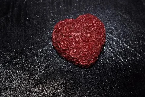 Heart in rain Foto stock