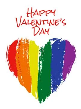 Heart in rainbow colors Stock Illustration