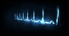 Neon Heartbeat on Black Isolated Background Stock Video - Video of beat,  monitor: 180104501