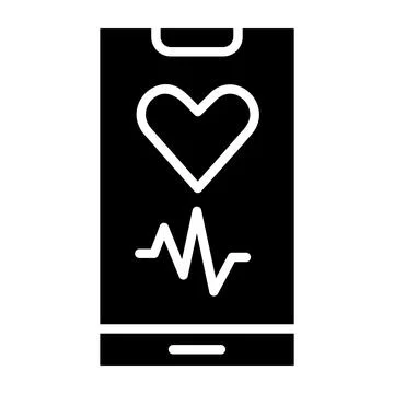 Heart Rate Vector Icon Design Illustration Stock Illustration