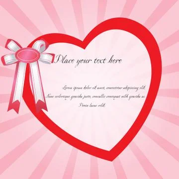 Heart with rays Stock Illustration