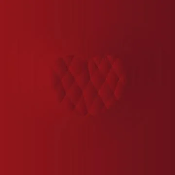Heart on a red background Stock Illustration