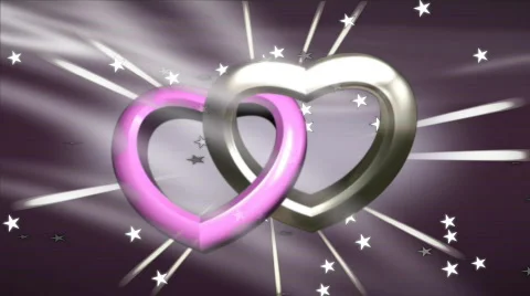 Heart rings hd Video stock 310063