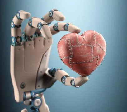 Heart of a Robot Stock Illustration