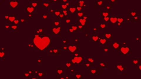 Heart Romantic Abstract Glow Particles background 4k video animated. Stock Footage 285312577