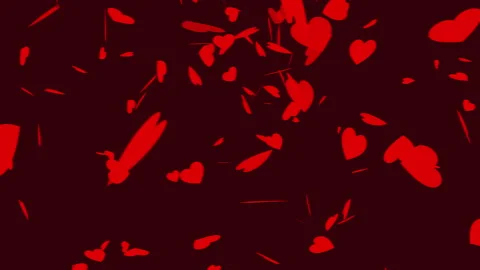 Heart Romantic Abstract Glow Particles background 4k video animated. Stock Footage 285312769