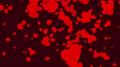 Heart Romantic Abstract Glow Particles background 4k video animated. Stock Footage 285312877