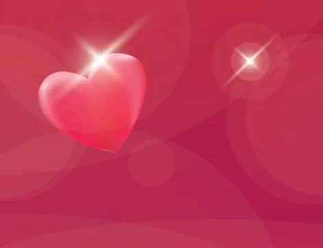 Heart romantic red vector background Stock Illustration