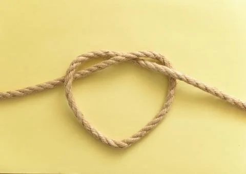 Heart rope shape Stock Photos