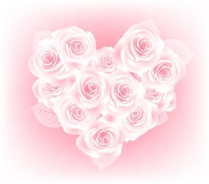 Heart of roses Stock Illustration