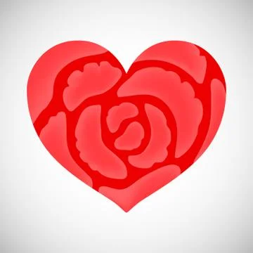 Heart of roses. Stock Illustration