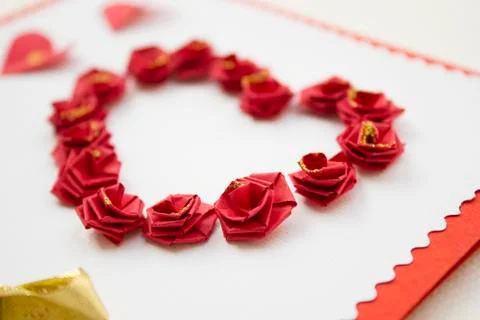 Heart of roses Stock Photos