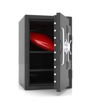 Heart in a safe Illustrazione stock
