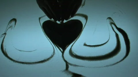 Heart Sand graphic Vídeo Stock 783765