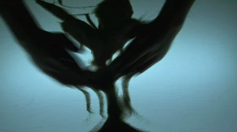 Heart sand graphic Stock Footage 783879