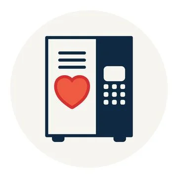 Heart Save Secure Locker Heart Illustrazione stock