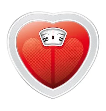 Heart scale 库存插图