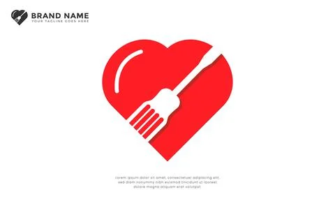 Heart screwdriver logo Stock-Illustration