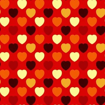 Heart Seamless Background Stock Illustration