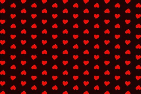 Heart seamless pattern background for love or Valentines Day. Pink and red heart Stock Illustration