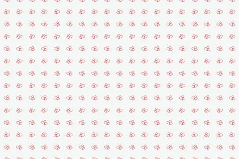 Heart seamless pattern background for love or Valentines Day. Pink and red heart Stock Illustration