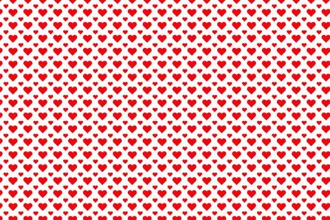 Heart seamless pattern background for love or Valentines Day. Pink and red heart Illustrazione stock