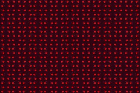 Heart seamless pattern background for love or Valentines Day. Pink and red heart Illustrazione stock