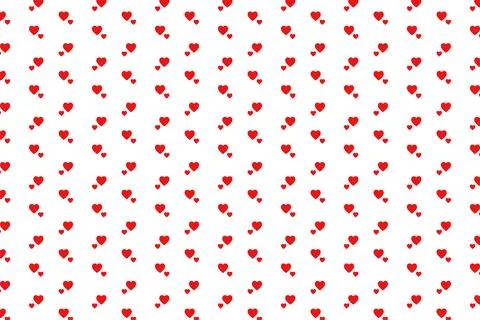 Heart seamless pattern background for love or Valentines Day. Pink and red heart Stock Illustration