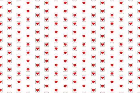 Heart seamless pattern background for love or Valentines Day. Pink and red heart 库存插图