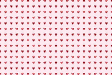 Heart seamless pattern background for love or Valentines Day. Pink and red heart Illustration
