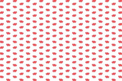 Heart seamless pattern background for love or Valentines Day. Pink and red heart Illustration