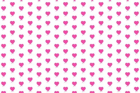 Heart seamless pattern background for love or Valentines Day. Pink and red heart 库存插图