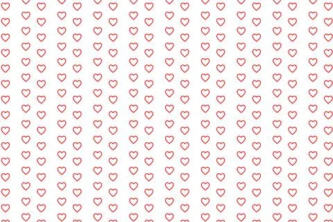 Heart seamless pattern background for love or Valentines Day. Pink and red heart Stock Illustration
