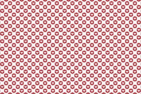 Heart seamless pattern background for love or Valentines Day. Pink and red heart Stock Illustration