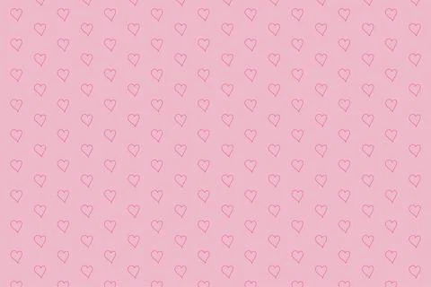 Heart seamless pattern background for love or Valentines Day. Pink and red heart Ilustración de archivo