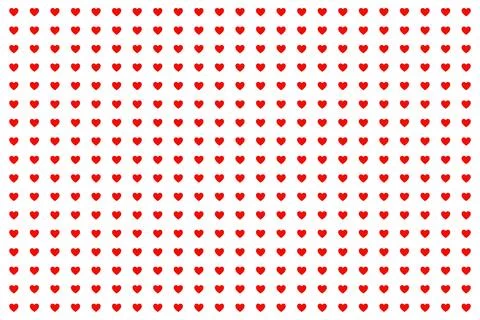 Heart seamless pattern background for love or Valentines Day. Pink and red heart Illustrazione stock