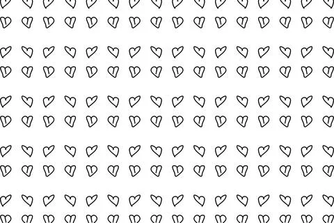 Heart seamless pattern background for love or Valentines Day. Pink and red Stock Illustration