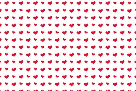 Heart seamless pattern background for love or Valentines Day. Pink and red Stock Illustration