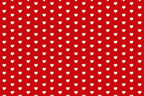Heart seamless pattern background for love or Valentines Day. Pink and red Stock Illustration
